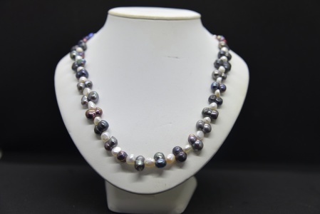 bronze and purple pearls